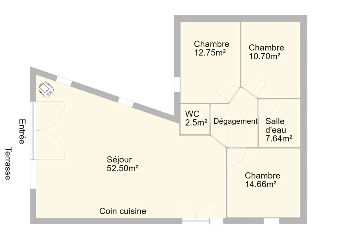 Gîte de France Gîte la bergerie 5/6 Personen 3 Ähren
