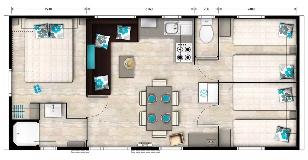 Camping La Presqu'île du Barcarès4 Sterren★★★★