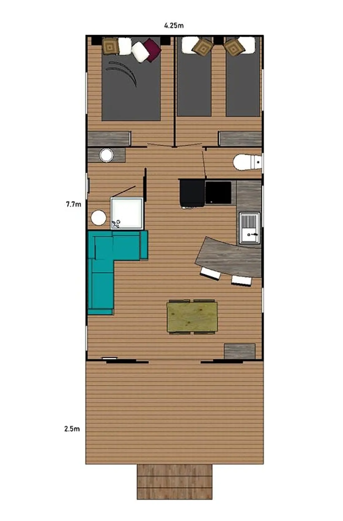 Campsite Le Fief Melin Útvonalterv