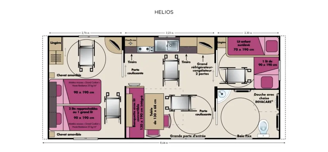 Campsite Le Fief Melin Útvonalterv