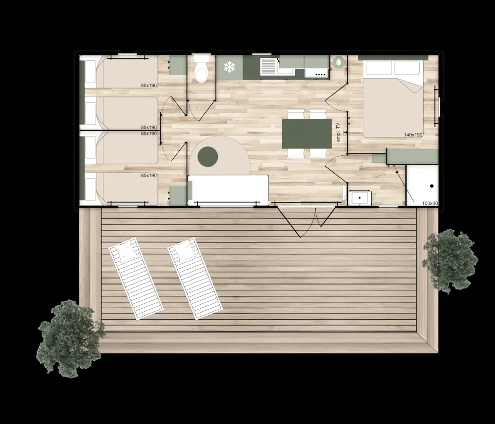 Camping le Grand Cerf 4 Sterren★★★★