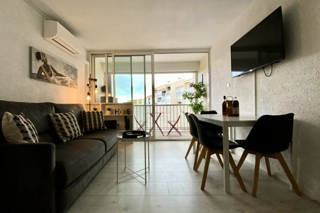 Residence Les Saladelles 1 szoba Air-Conditioned 4 Pers közeli strand minden a lábán