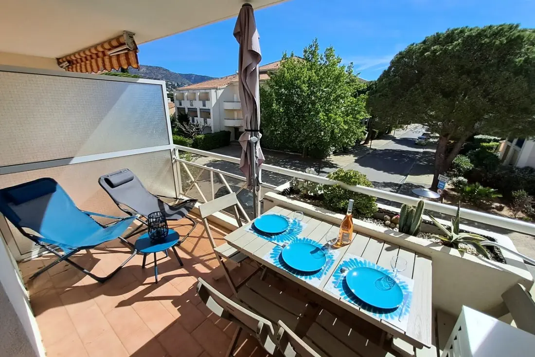 Résidence T2 légkondicionált felújított • Grand Jardin • nyugodt • 10 Min Beach