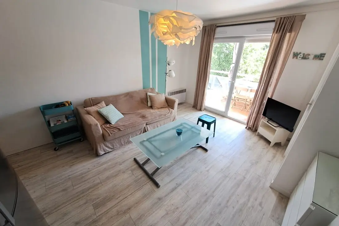 Résidence T2 légkondicionált felújított • Grand Jardin • nyugodt • 10 Min Beach