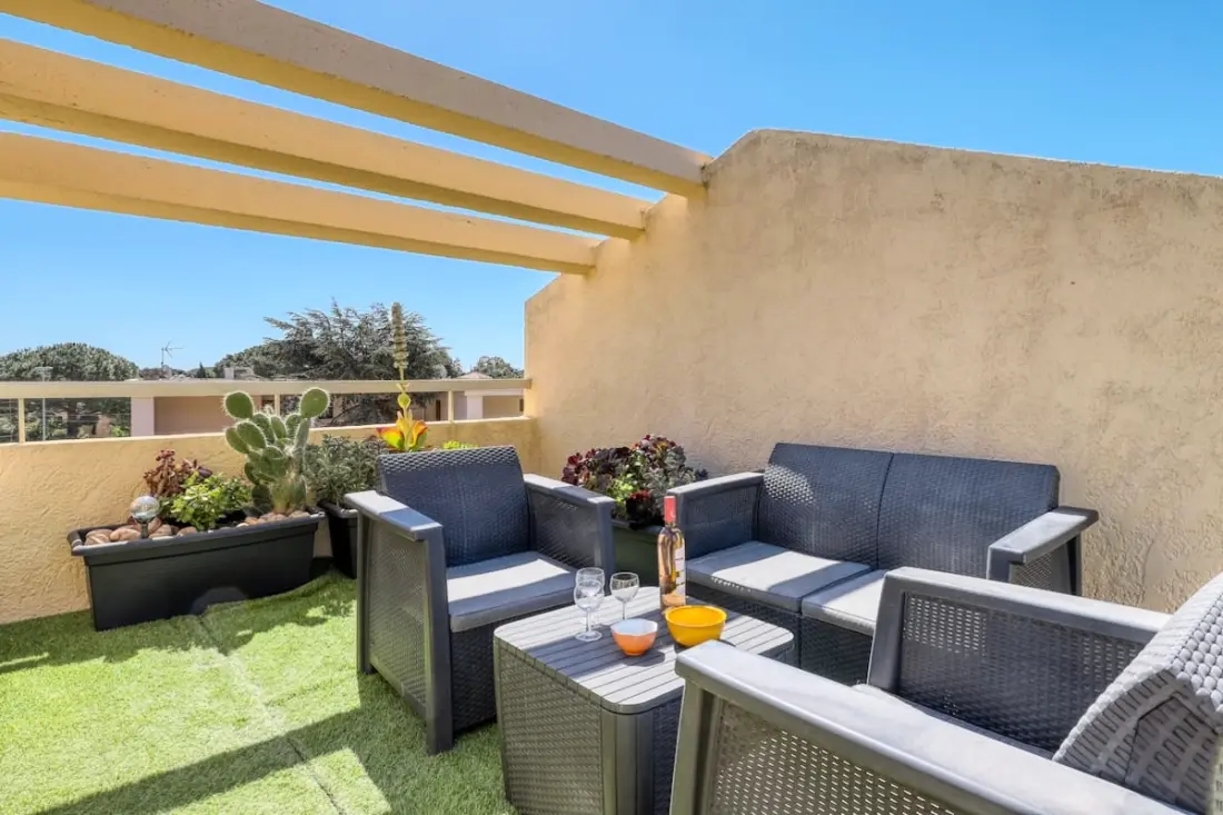 Residence Duplex 31 Csillagok★ T3, Terrace 18m2 Sea Nézet: Near Beach