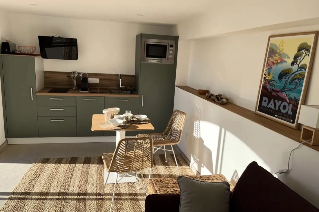 Sea Sea Sea Sea View Studio Residence med stor terrasse – 5 min fra stranden