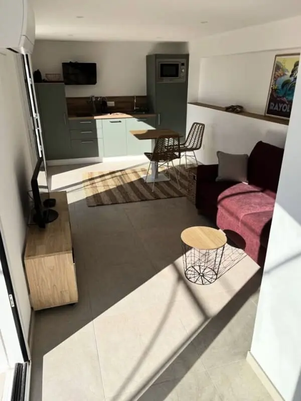 Sea Sea Sea Sea View Studio Residence med stor terrasse – 5 min fra stranden