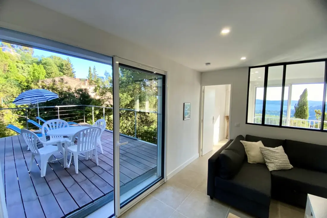 T2 felújított rezidenciát Sea és Grand Balcony View - Aiguebelle, Lavandou