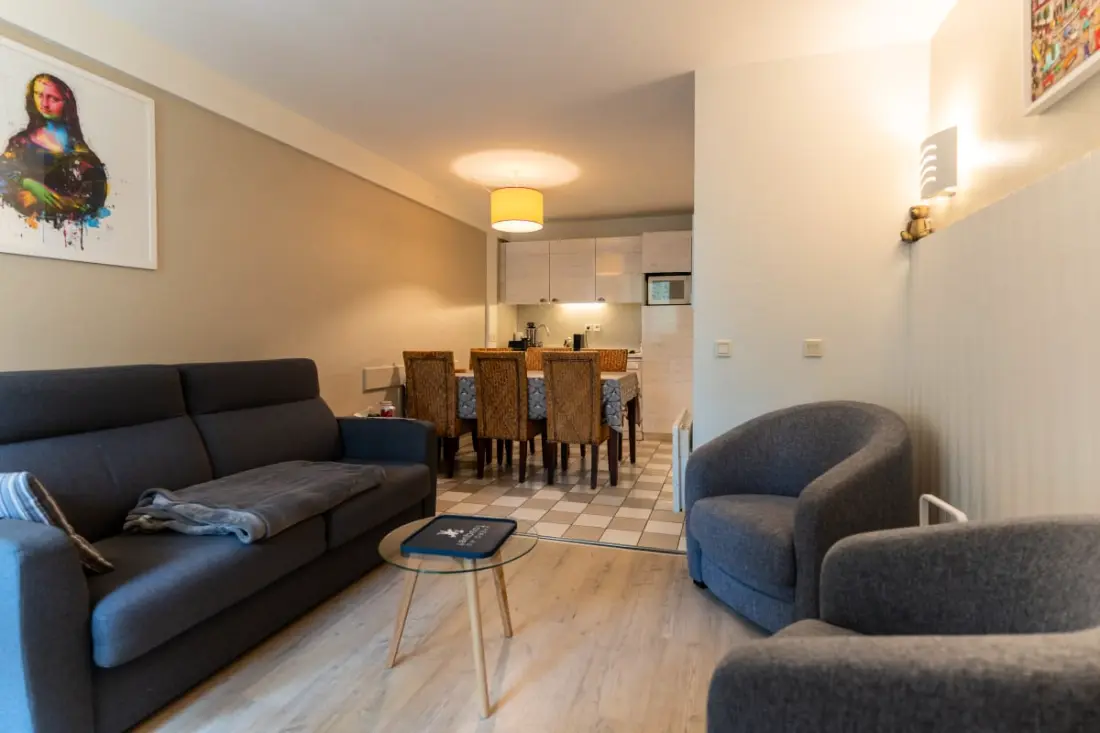 Residence apartman 2 szoba Cabin 6 személy medencével, tenisz, parkoló ingyenes 217
