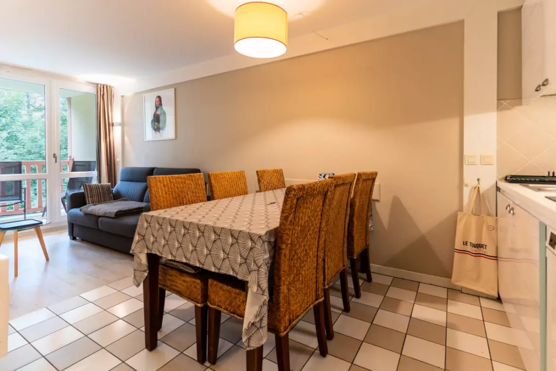 Residence apartman 2 szoba Cabin 6 személy medencével, tenisz, parkoló ingyenes 217
