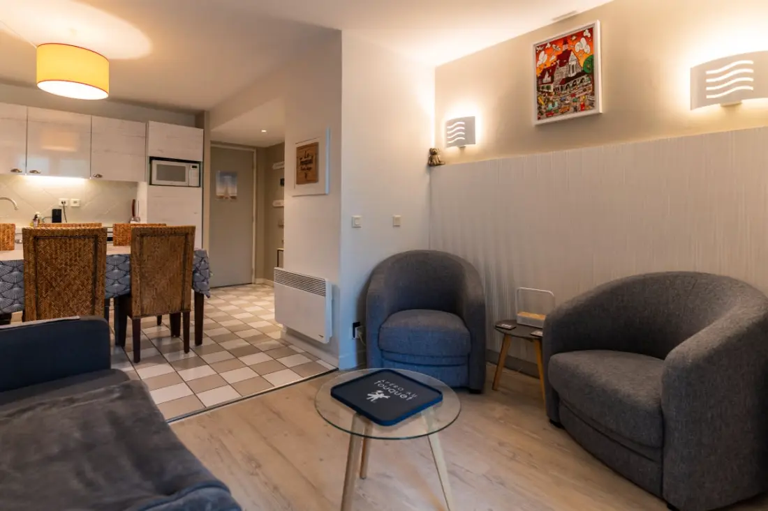 Residence apartman 2 szoba Cabin 6 személy medencével, tenisz, parkoló ingyenes 217