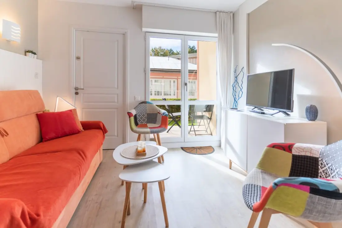 Residence Charmant appartement 5 pers Rdc met zwembad, tennis en privé parkeergelegenheid 60