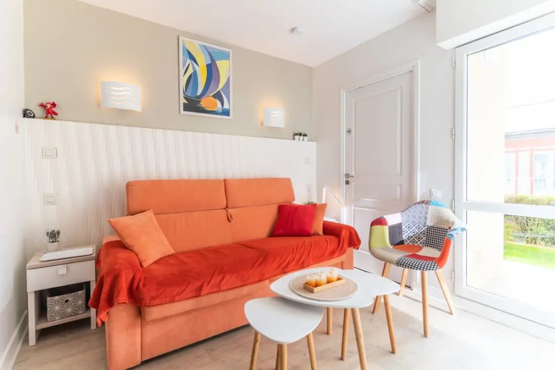 Residence Charmant appartement 5 pers Rdc met zwembad, tennis en privé parkeergelegenheid 60