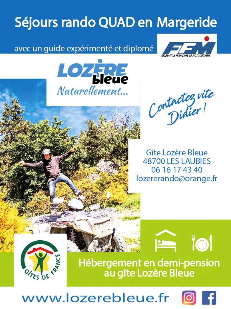 Gîte de France Gîte lozère blau 12 Personen 3 Ohren