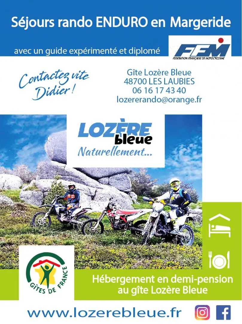 Gîte de France Gîte lozère blau 12 Personen 3 Ohren