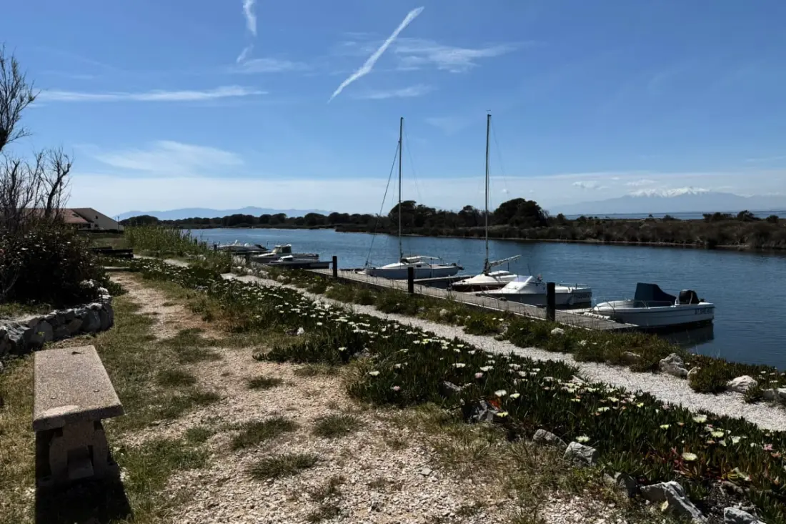 Ház terasz és hozzáférési tó Port-leucate