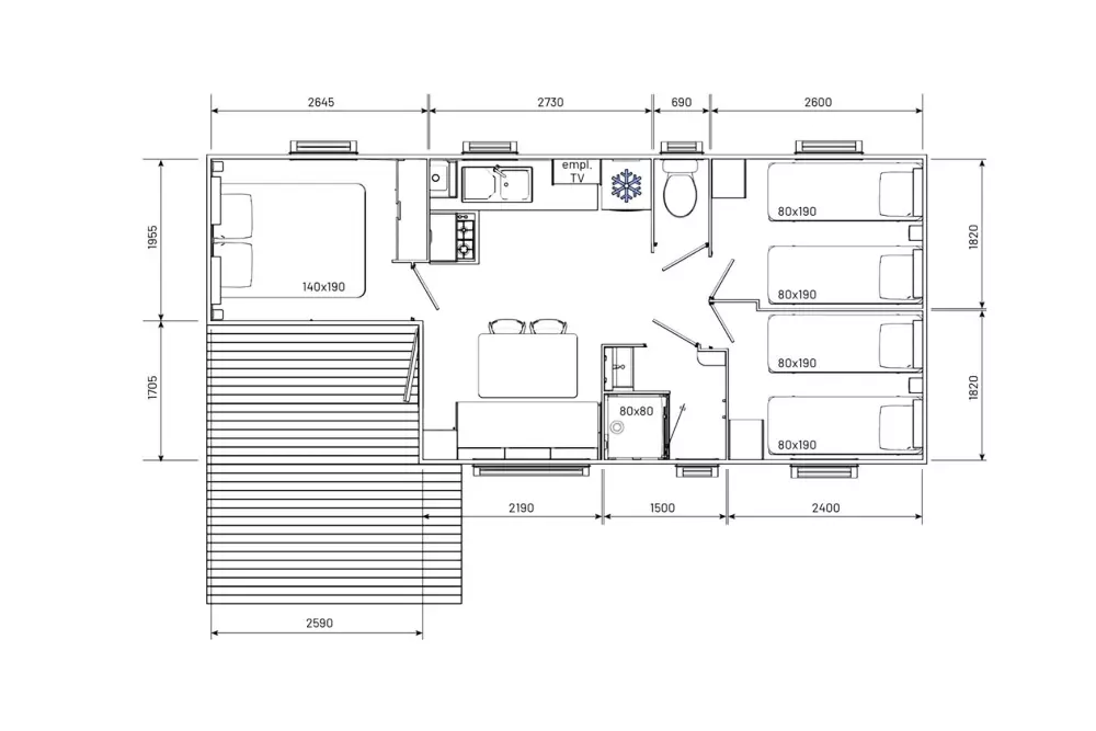 Camping Flower Les Dunes3 Sterne★★★