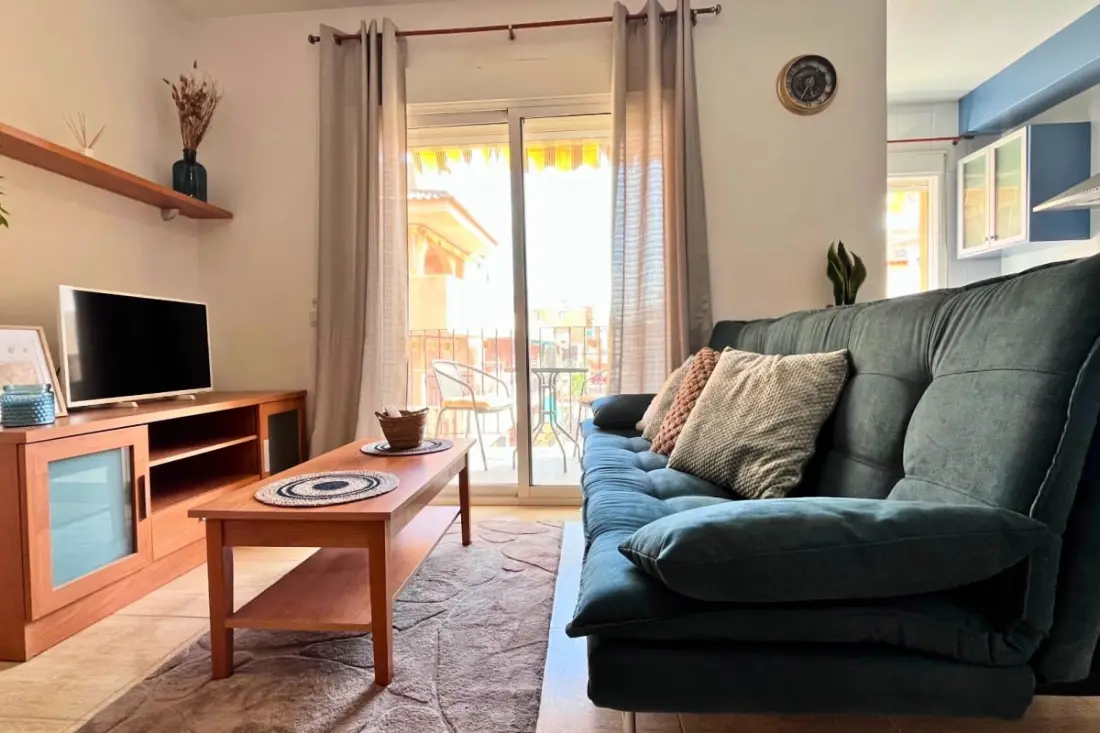 La Perla Azul: Beach 50m, felújított és lusta