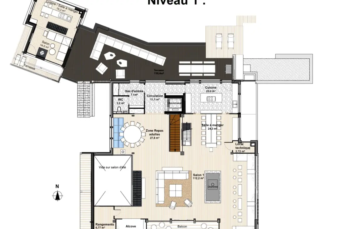 Lodge Les Murailles Chalet Alpin Kivételes 800m2 Manigod / La Clusazaz