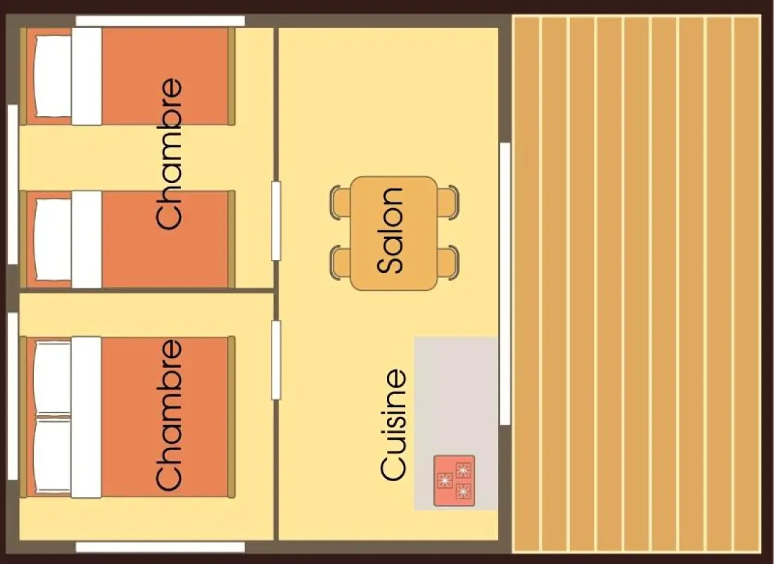 Flower Camping Le Lac aux Birds 4 Stars★★★★