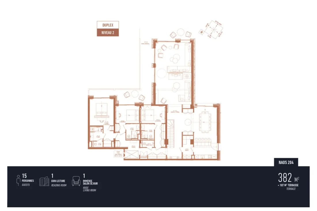 Antares Naos 204d - Luxury Duplex Ski In/ski Kimenet