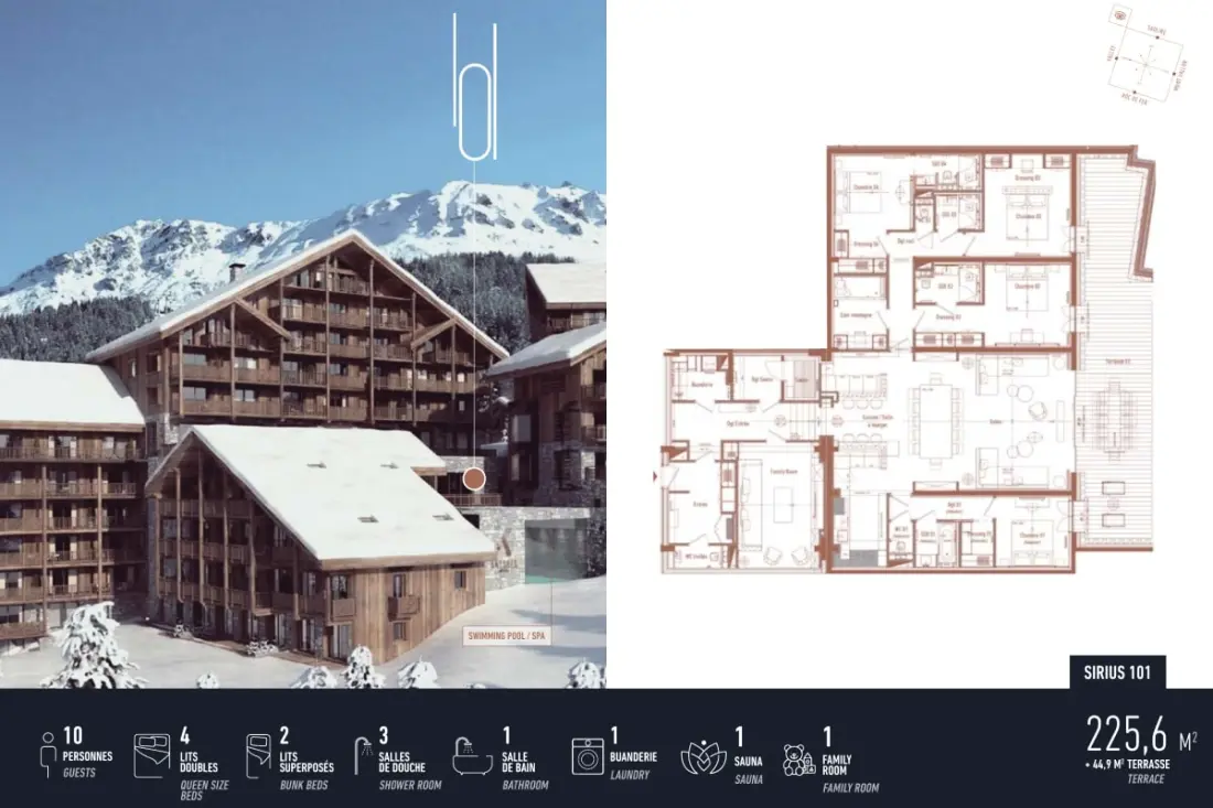 Antares Sirius 101 - Prestige Apartman Ski In/ski Kimenet