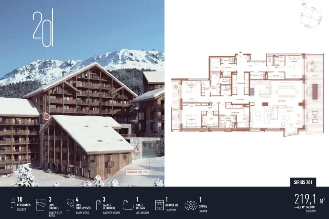 Antares Sirius 201 - Prestige Ski In/ski Kiadó apartman