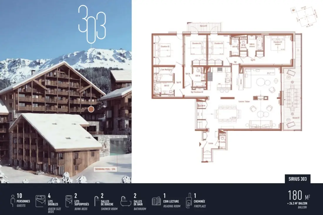 Antares Sirius 303 - Tágas Ski In/ski Kiadó apartman