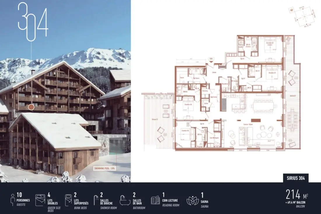 Antares Sirius 304 - Tágas Ski In/ski Kiadó apartman