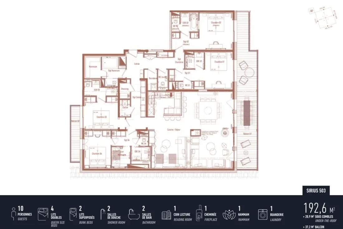 Antares Sirius 503 - Tágas Ski In/ski Kiadó apartman