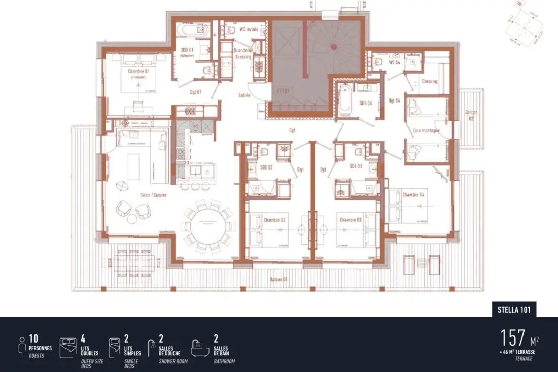 Antares Stella 101 - Tágas Ski In/ski Kiadó apartman