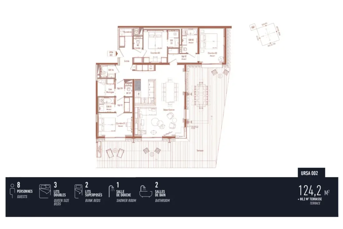 Antares Ursa 002 - Luxus apartman Ski In/ski Kimenet
