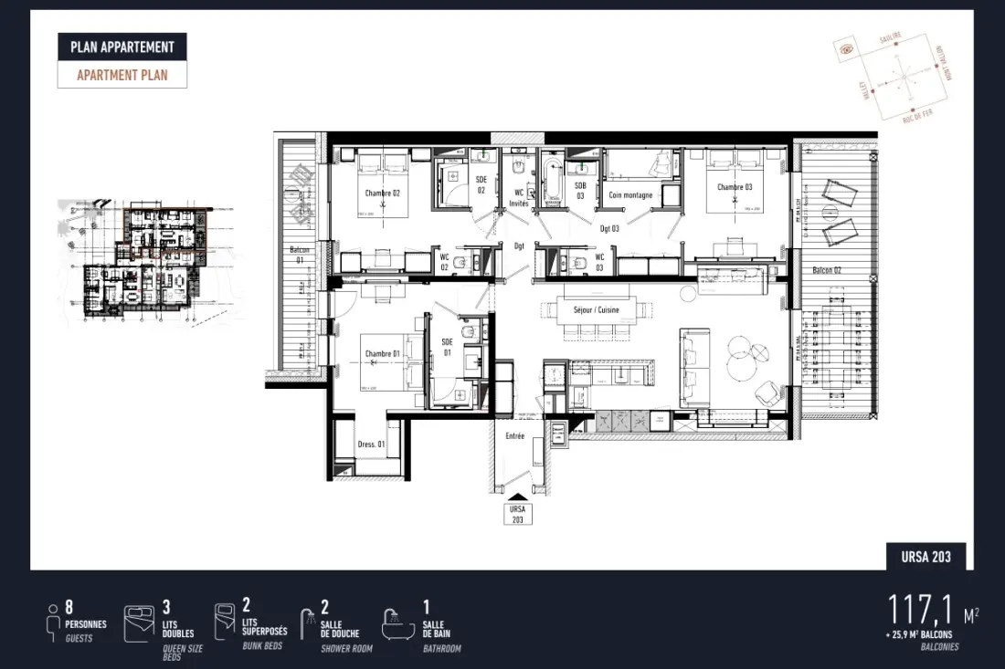 Antares Ursa 203 - Luxury Apartment Ski In/ski Kimenet
