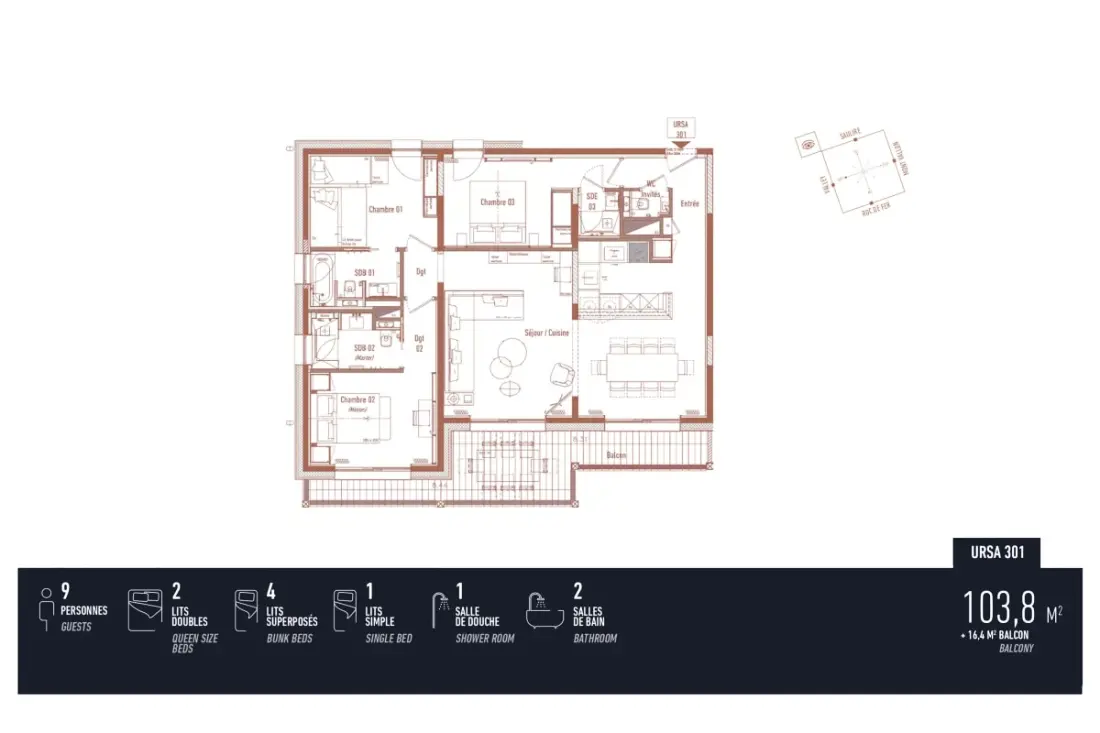 Antares Ursa 301 - Luxury Apartment Ski In/ski Kimenet