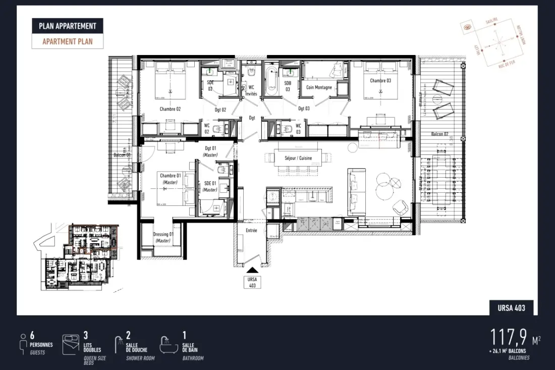 Antares Ursa 403 - Luxury Apartment Ski In/ski Kimenet