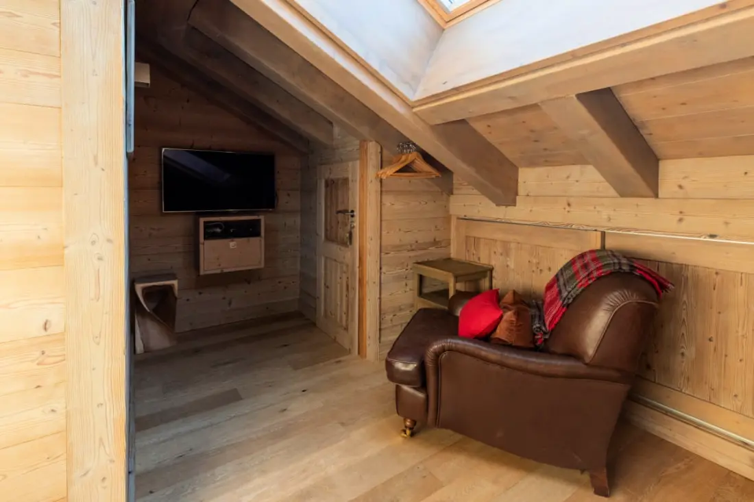 Chalet Meribel kültéri Jacuzzival Szauna