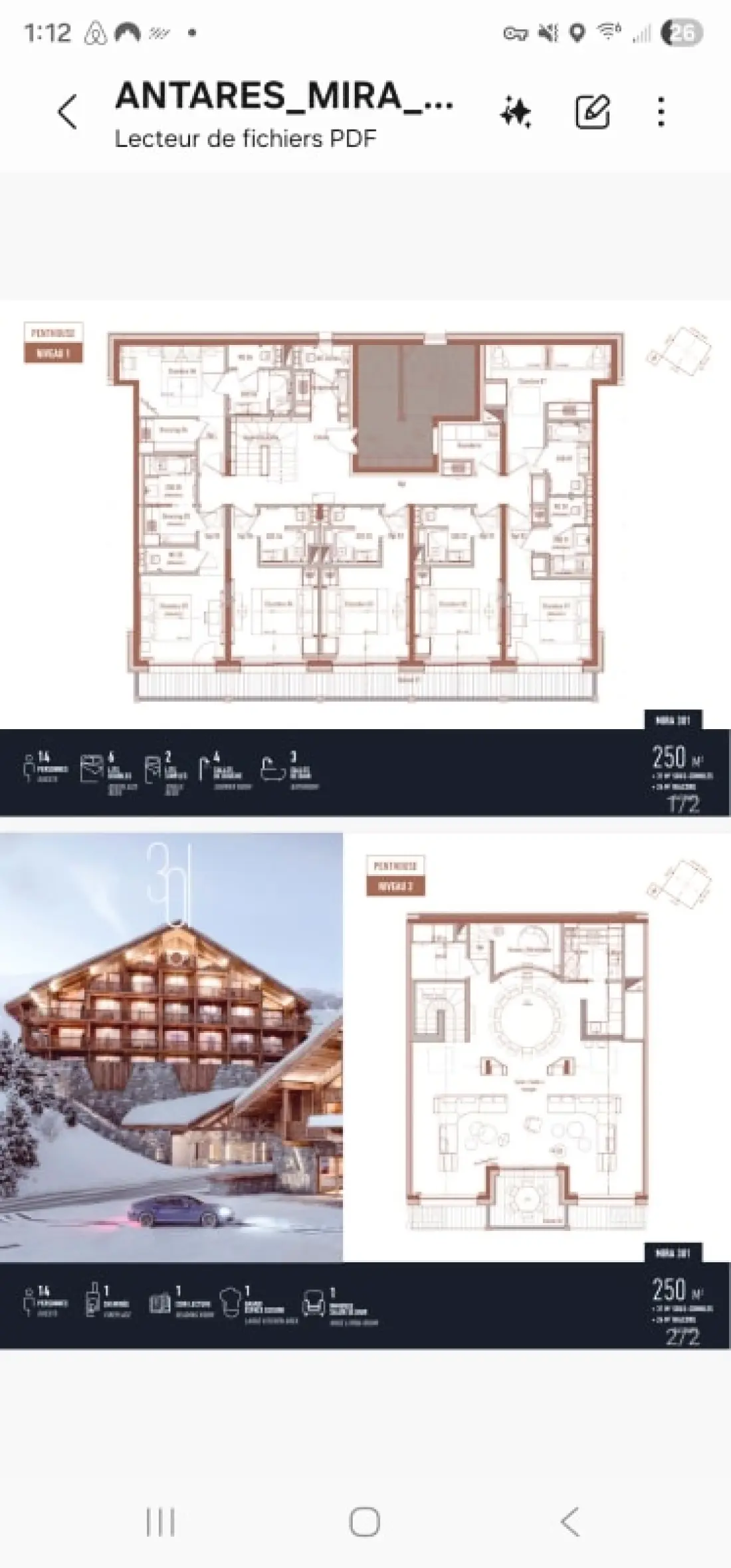 Antares Mira 301 Duplex Penthouse Skis Aux Pieds