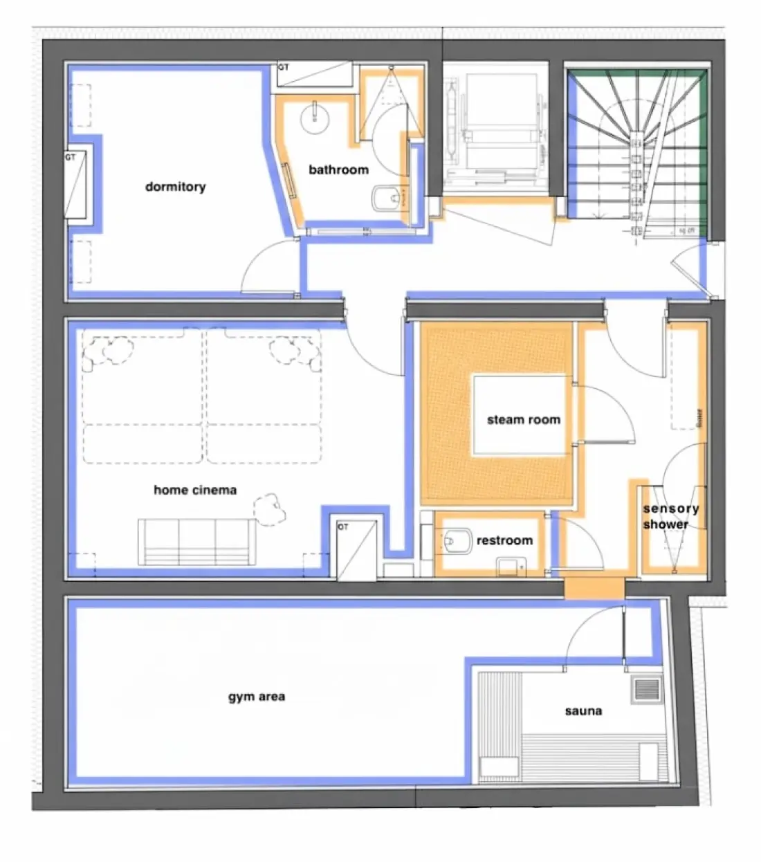 Chalet Yolo-Poscine beltéri Spa