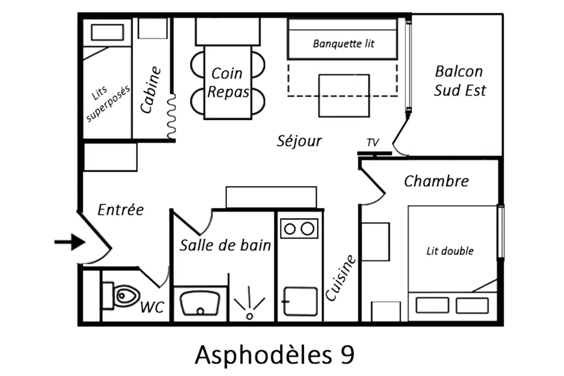 Aszfodelles lakóhely