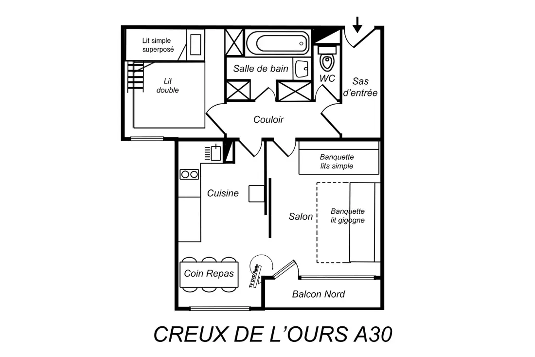 Creux De L A lakóhelyünk
