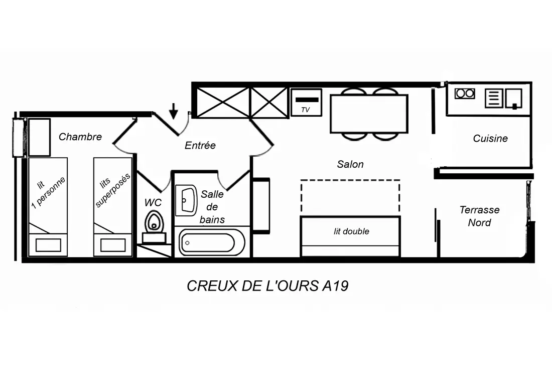 Creux De L A lakóhelyünk