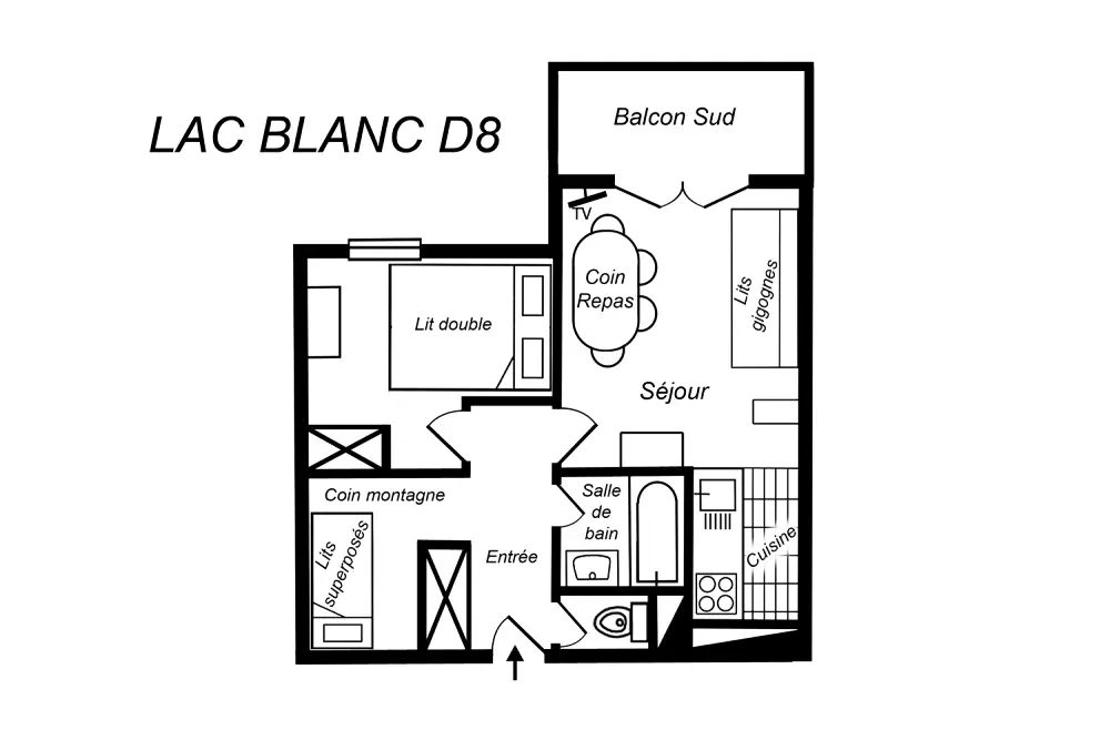 I nærheden af Residence Lac Blanc