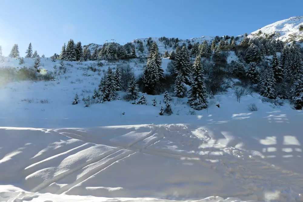 I nærheden af Residence Lac Blanc