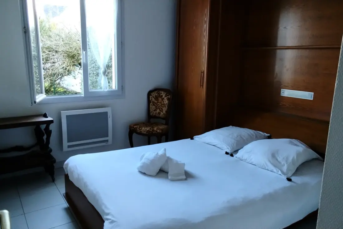 Ház kert közelében a tenger Mesquerben