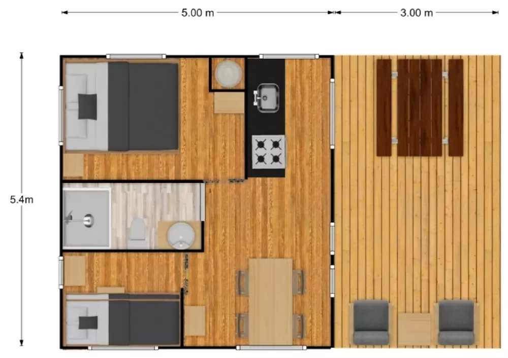 Camping maeva Escapades Millau Plage 4 Sterren★★★★