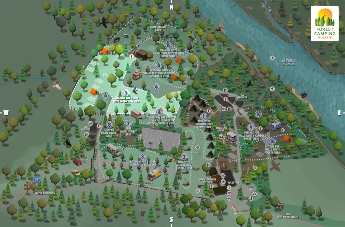 Forest Camping Mozirje 3 Gwiazdy★★★
