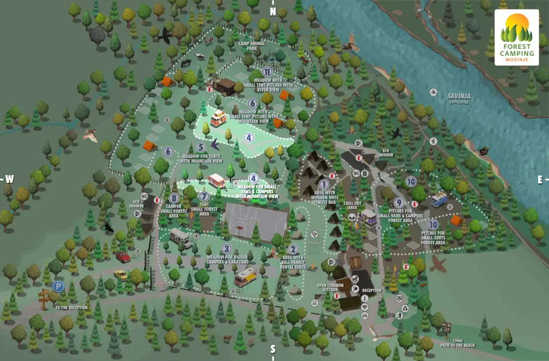 Forest Camping Mozirje 3 Gwiazdy★★★
