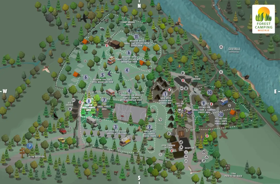 Forest Camping Mozirje 3 Gwiazdy★★★