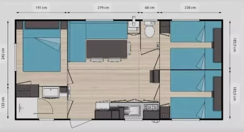 Kemping Des Deux Séquoias 1 Csillagok★