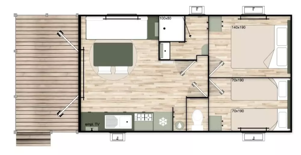 Blumen Camping Le Port de Neuvic 2 Sterne★★